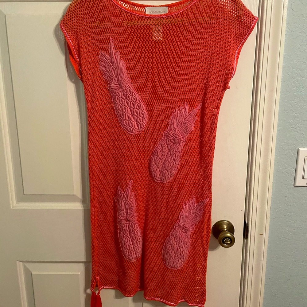 Anthropologie Pineapple Dress/Coverup